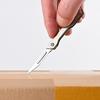 Outdoor Stainless Steel Paper Cutter Unwrapping Express Delivery Mini Folding Knife Sharp EDC Keychain Portable Pocket Knife