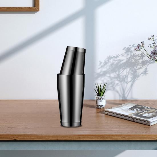 600ml/800ml Cocktail Shaker Drawing Process Clean Easily Anti-rust Stainless Steel Insulated Manual Cocktail Mixer Home Supply