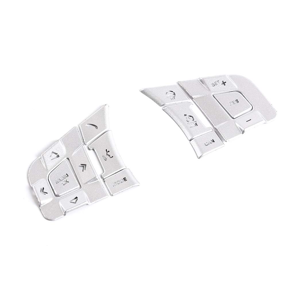 Jufjsfy Car Steering Wheel Button Sequin Sticker for Jaguar XEXF F-PACE E-PACEF-TYPE Trim Accessories