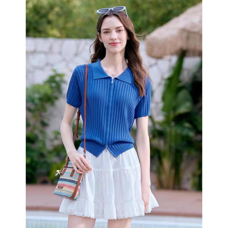 Betu Women's Short Sleeve Knit Cardigan
