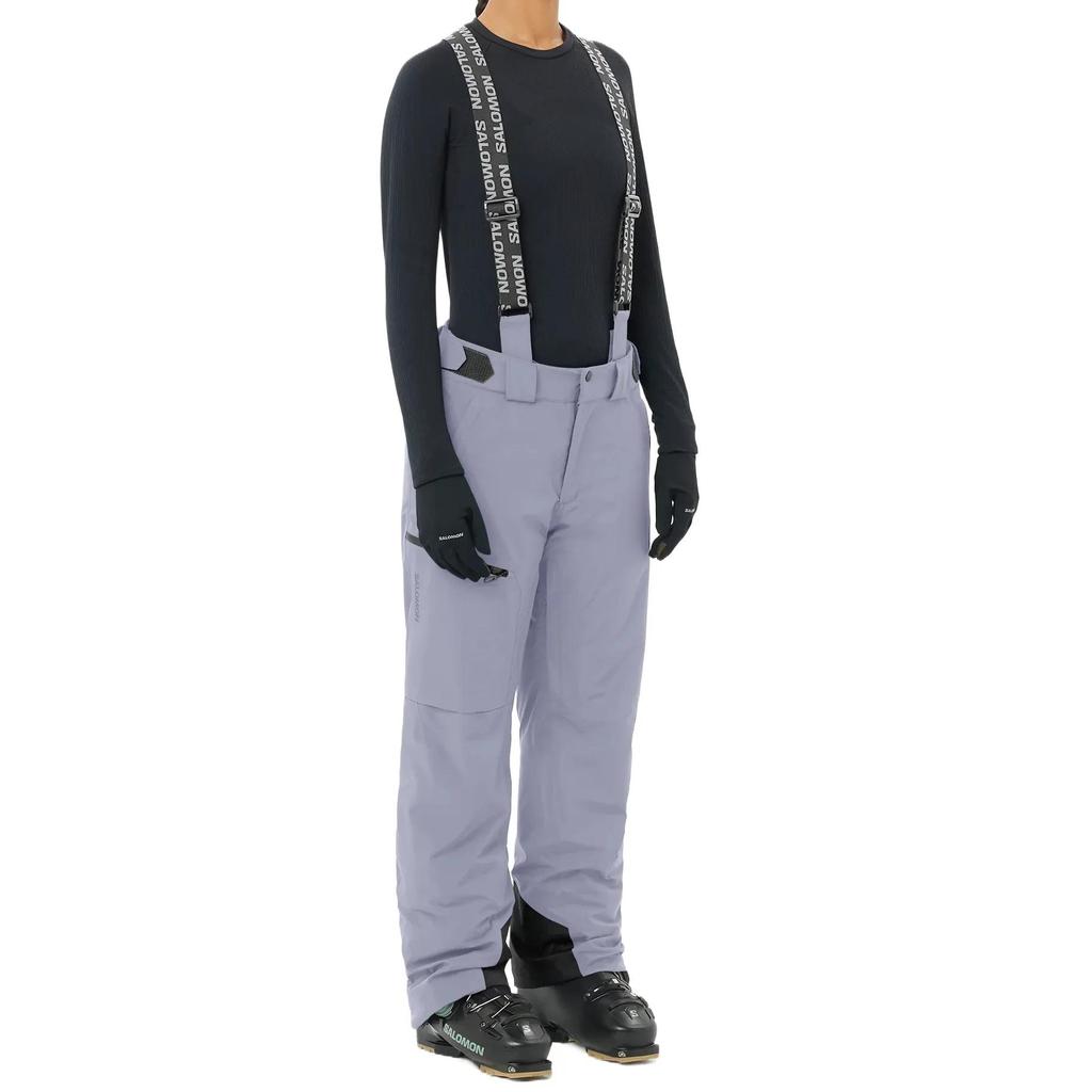 SALOMON BRILLIANT Ski Pants Women's Blue Granite (Unisex) Ski Pants LC2636700 | Blue Granite