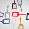 Multicolor Leather Airplane Boarding Pass Suitcase Tag