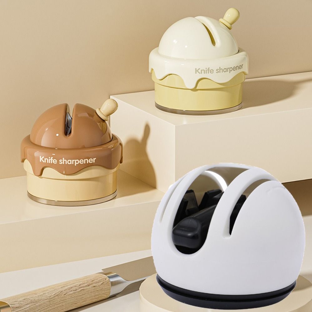 Einfacher Scheren-Schärfer mit Saugfuß Messerschärfwerkzeug Langlebiger Messerschleifstein Camping