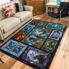 Fantasy Dragon Gallery Pattern Rug Floor Mat for Living Room or Bedroom Soft and Comfortable Carpet a Gift for Birthday and Holiday.