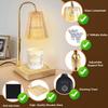 Vintage Kerzenwärmer Lampe mit Timer & 2 Glühbirnen Einstellbarer Elektrischer Wachswärmer Flammlose Wärmelampe für Duftkerzengläser