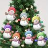 Christmas Acrylic 2D Snowman Ornament, Hanging Decor for Car Mirror, Backpack, Tree with Hook, Festive Gift Accessorie