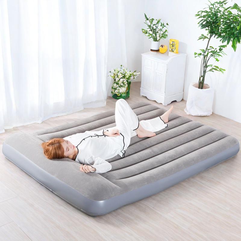 

Односпальный складной надувной матрас для дома или кемпинга Gray [Double Extra Large] 150W*200L*22H