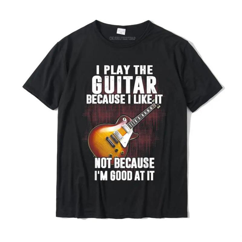 Fashion Women s T-Shirt I Play The Guitar Because I Like It Not Because S чёрный