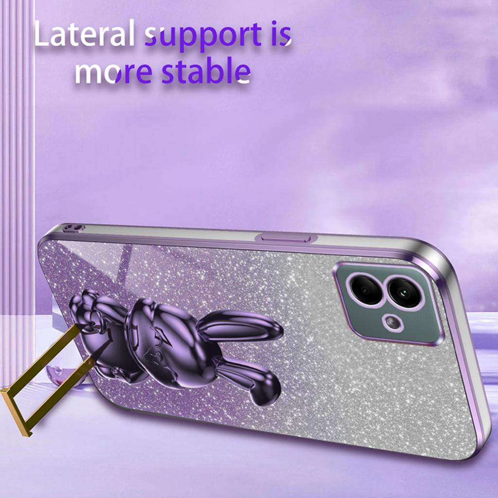 For Samsung Galaxy A04 4G (164.4 x 76.3 x 9.1 mm) Cartoon Rabbit Cell Phone Back Protector Cover