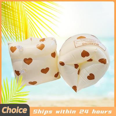 1Pair Floating Arm Circle Sleeves Double Air Bag Inflatable Swimming Pool Arm Floaters PVC Adult Kids Swimming Equipment
