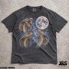 Three King Cobra Moon Shirt, Cobra Snake Graphic Tee, Vintage Serpent Moon Shirt, Reptile Lover Nature Top, Comfort Colors®