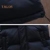 Gilet da Uomo Collo Alto Senza Maniche Abbottonatura con Zip Gilet Cappotto in Cotone con Tasche Laterali Tinta Unita Ispessito Caldo Trapuntato