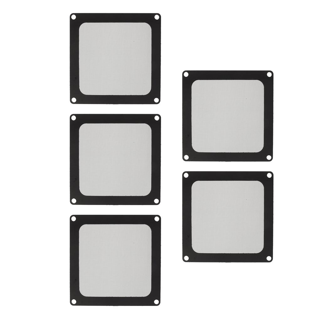 5pcs PC Chassis Cooling Dust Filter Professional Dustproof Soft Magnet Nylon Frame Protective Chassis Dust Cover for PC