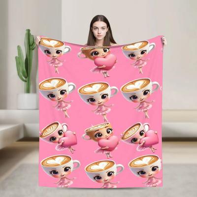Super Soft Throw Blanket for Couch Bed  Kids Decorative Italian Flannel Trend