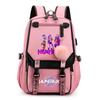 Anime K-Pop Demon Hunters Printed Backpack Schoolbag for Teenager Student Girl Boy Bookbag Large Capacity Waterproof Travel Bag Gift Rucksak