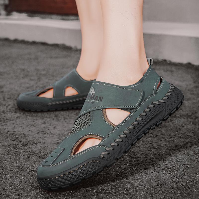 Summer Outdoor Men's Sandals Non-slip Men's Casual Sneakers Comfortable Beach Sandals Plus Size Men's Breathable Wading Sandals
