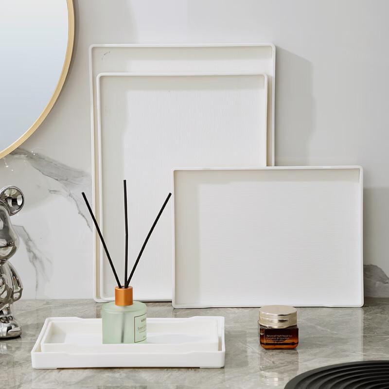 Minimalist Rectangular Plastic Serving Tray