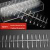 Frosted Trapezoid & Water Drop Almond Nail Extensions - No File Needed, Full and Half Cover. Perfect for Salons.