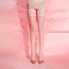 Black Pink White Sakura Flower Lace Top Thigh High Stockings Silicone Hold Up Transparent Medias Ultra Thin Breathable Underwear