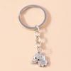 Cute Crystal Rhinestone Cat Keychain Animal Snake Butterfly Keyrings for Men Women Car Keyholder Bag Pendants DIY Jewelry Gifts