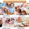 Pastry Props Set Disposable Piping Bags with Stainless Steel Piping Nozzle Suitable for Cake Cream Bread DIY Baking Supplies ZYF