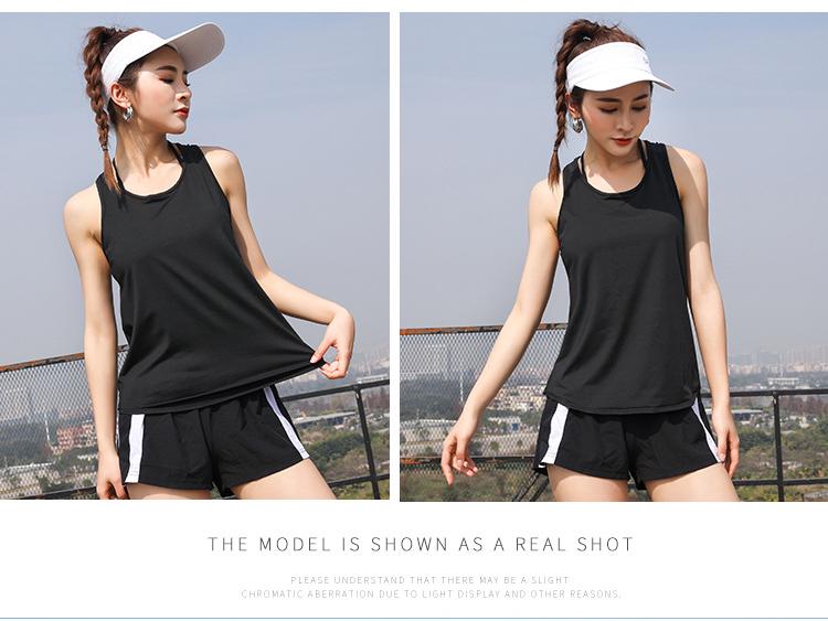 Women's Quick-Dry Racerback Yoga Tank Top - Loose Fit for Running & Fitness