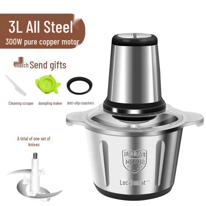 Electric Multifunction Meat Grinder and Food Processor Blender for Chili and Dumpling Stuffing Mincer