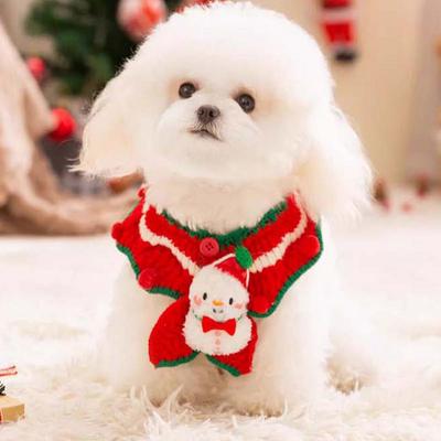 Knitted Cat Collar Scarf Pet Cat Winter Knitted Collar Carefully Knitted Winter Cat Neck Warmer For Bichon Frise Adult Cats