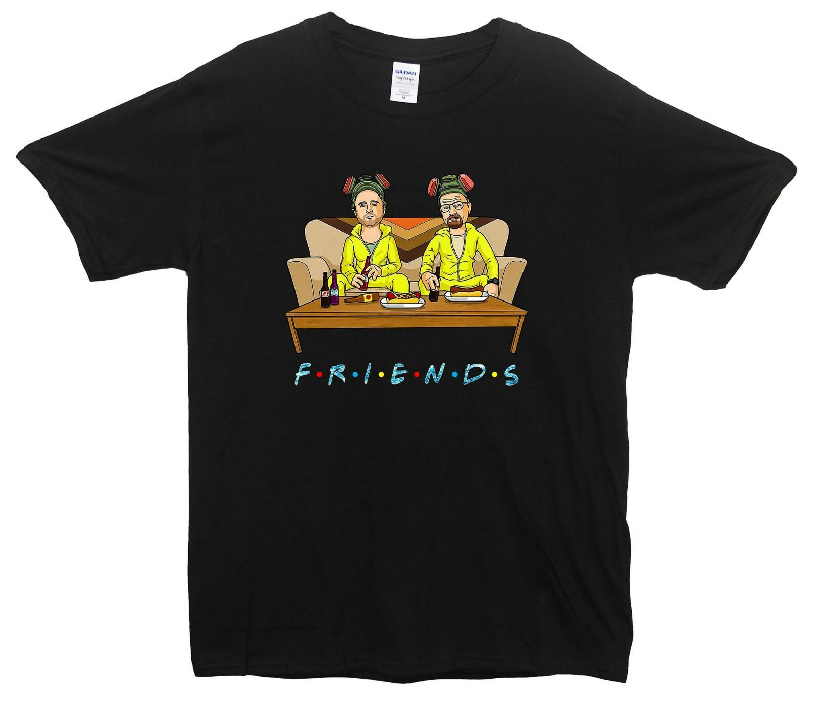 Breaking Bad & Friends Funny Printed T-Shirt (Breaking Bad & Friends Inspired) S разноцветный