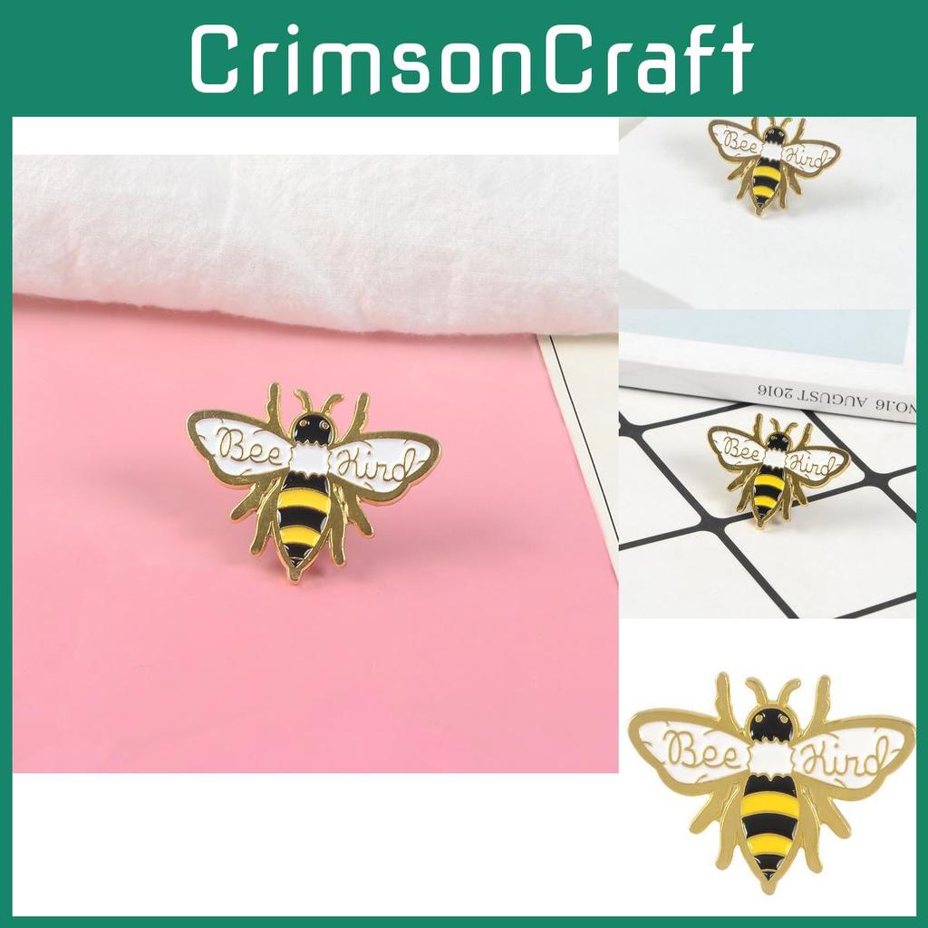 Adorable Cartoon Creative Bee Alloy Brooch Pin Cute Enamel Badge For Fashionable Attire