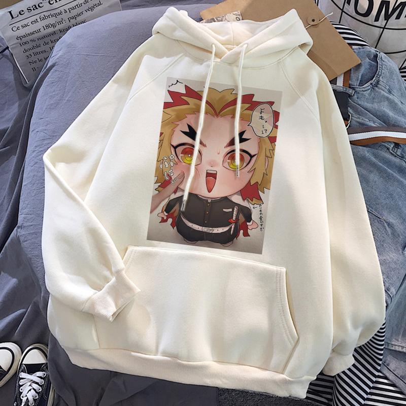 Demon slayer anime hoodies kamado tanjirou impresso feminino hoodie harajuku casual streetwear solto esportes pulôver unisex roupas