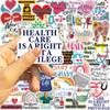52 Cartoon Care Health Graffiti Stickers Decorate Guitar Notebook Suitcase DIY Waterproof
