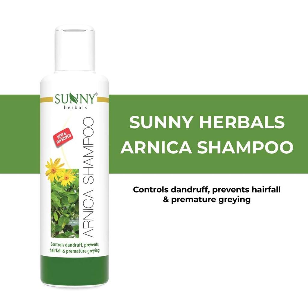 Sunny Herbals Arnica Shampoo 1 L Pack for All Hair Types | Reduces Hair Fall, Strengthens Roots & Controls Dandruff