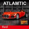 1/24 Scale Bugatti Atlantic Supercar Diecast Car Model Toy, Pull Back Toy Vehicle with Sound and Light for Kids Toddler Boys Girls Gift Collection