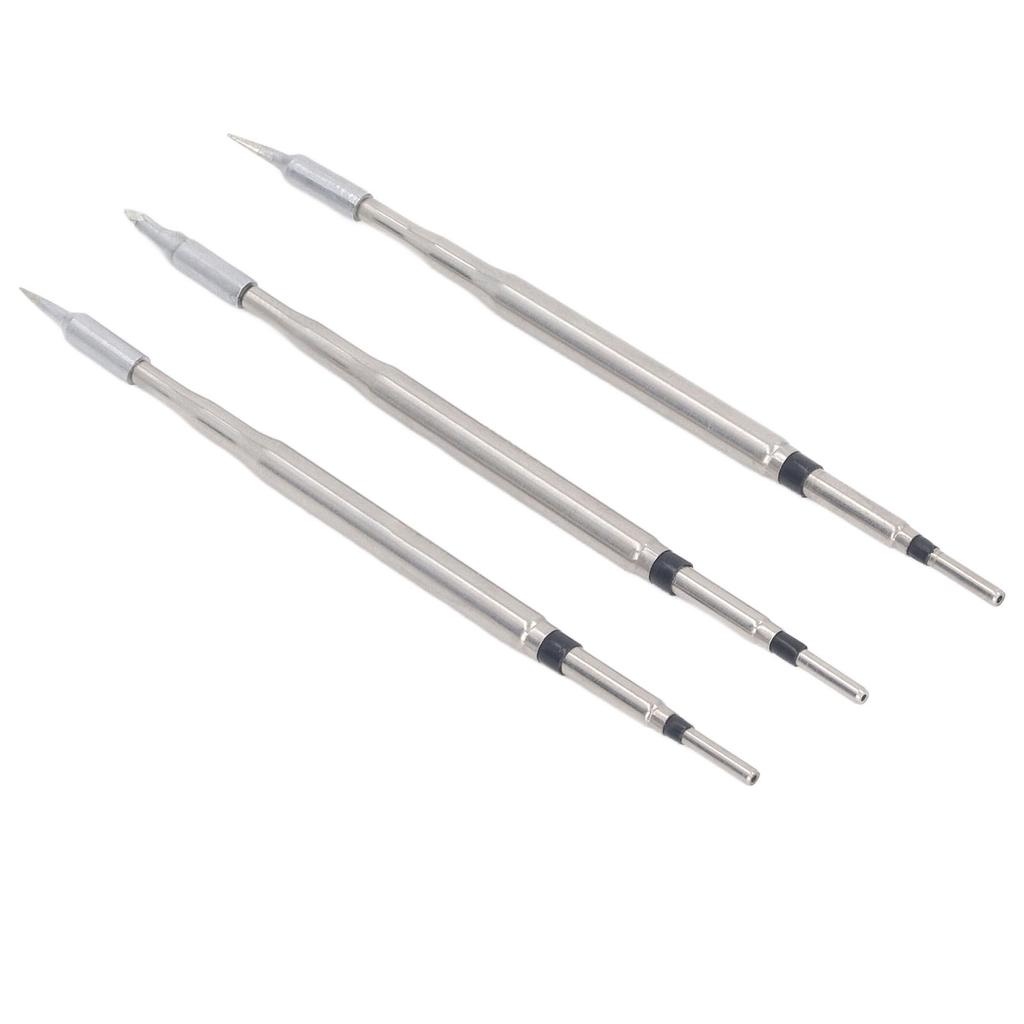 3PCS Set Soldering Iron Tip Set Red Copper Soldering Tips Replacement for SUGON A9 210 T21 210