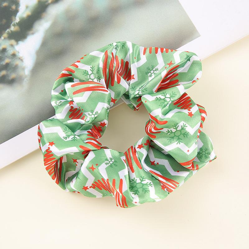 Satin Minimalistische Halloween & Weihnachten Scrunchie Haaraccessoires