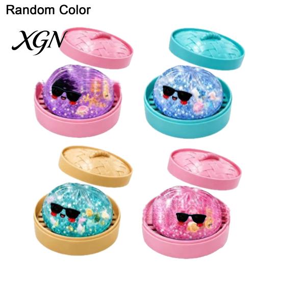 Calming Toys for Anxiety Halloween Glitter Dumpling Squeeze Toy, Slow Rising Soft TPR Fidget Toy Tpr Adults Kids, Palm Size Decompression Ball Relief