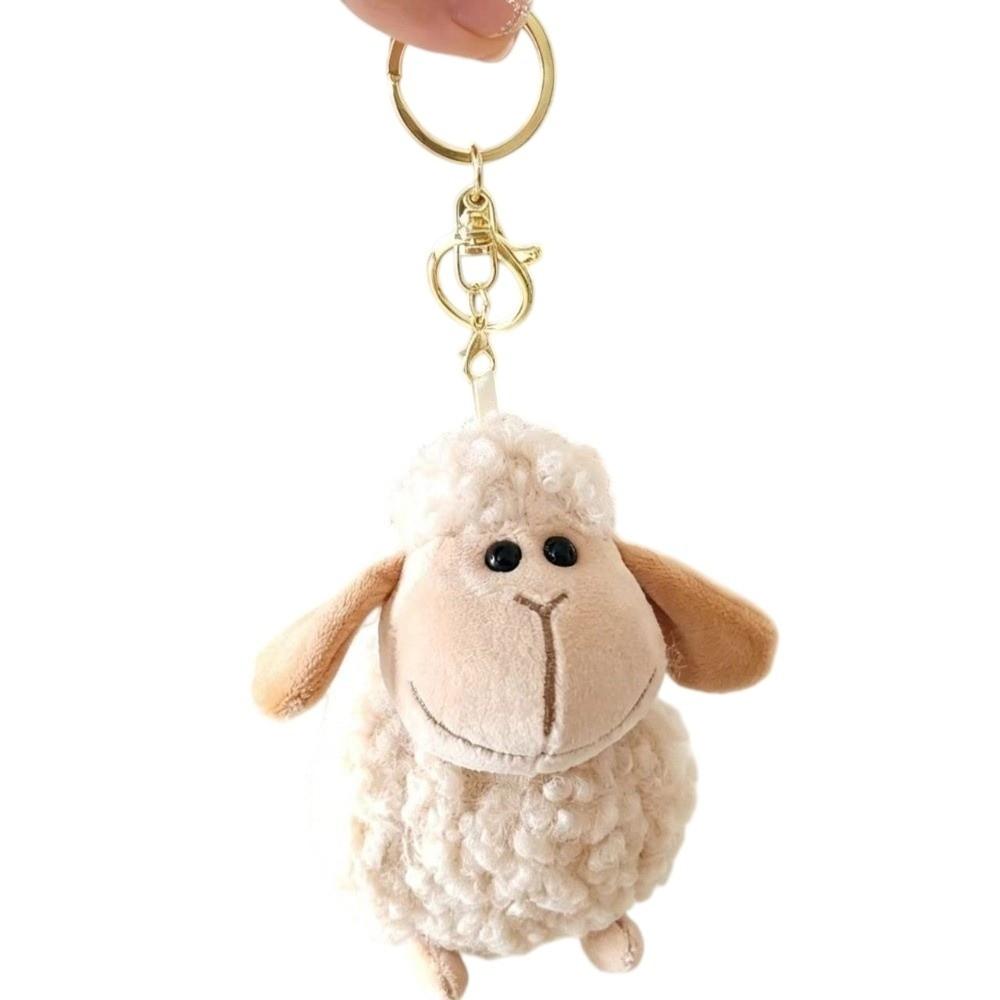 Cartoon Mini Sheep Plush Keychain Sheep Soft Lamb Doll Ornament  Friends Birthday Gifts