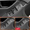 Carbon Fiber Car Window Lifter Control Panel Adjustment Buttons Trim Cover Sticker For Mercedes Benz C Class W204 2007-2014