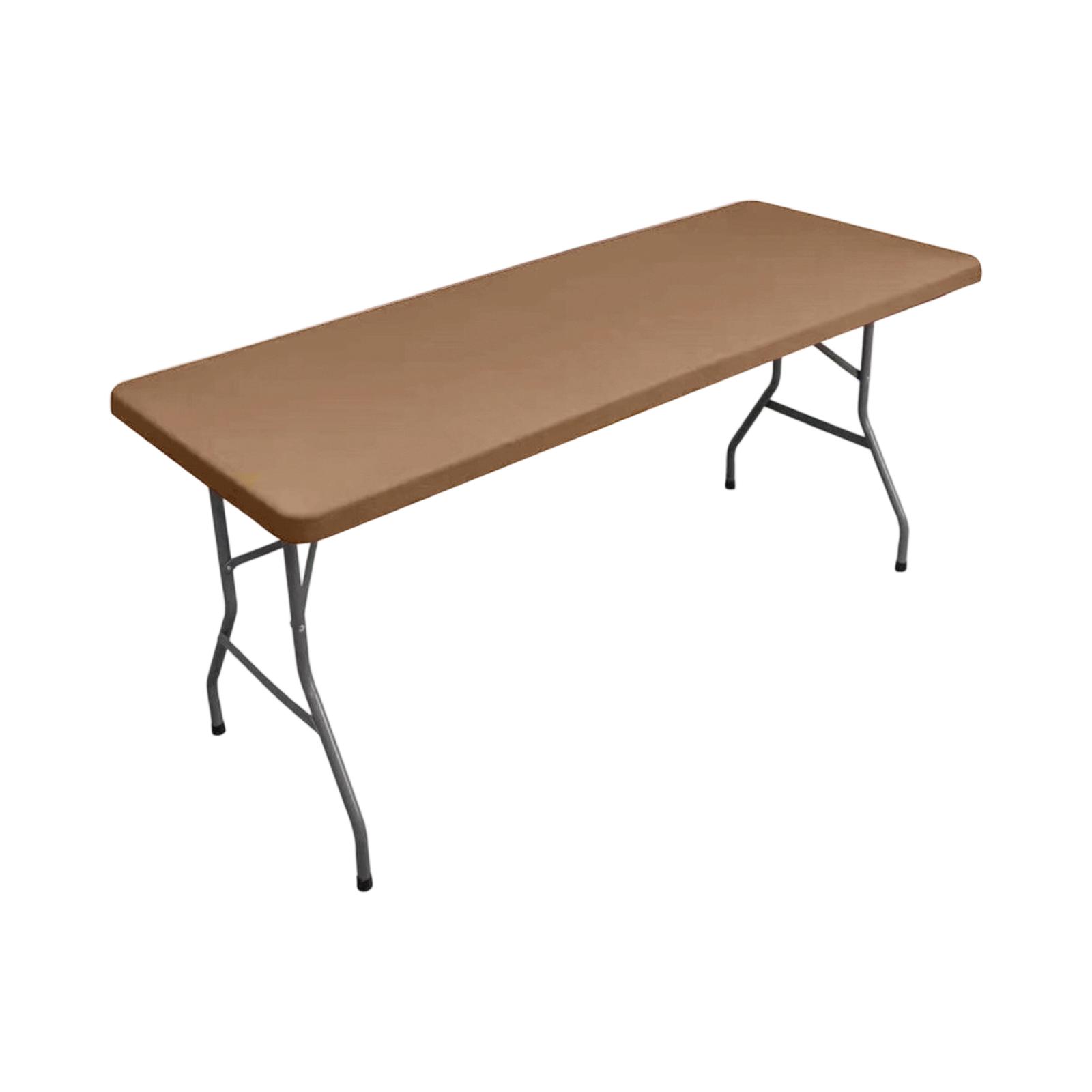 Outdoor Elastic Tablecloth for Picnic Washable Foldable Rectangular Polyester Table Cover 125x80cm Suitable for Various Table Types and Occasions One Size