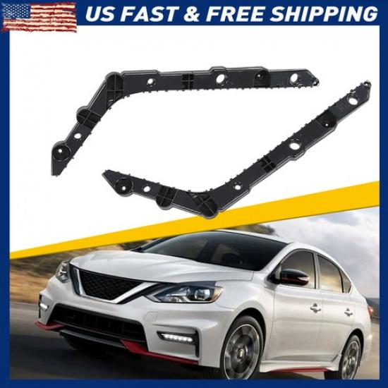2X Left Right Side Rear Support Bumper For Nissan 2013- Bracket Sentra