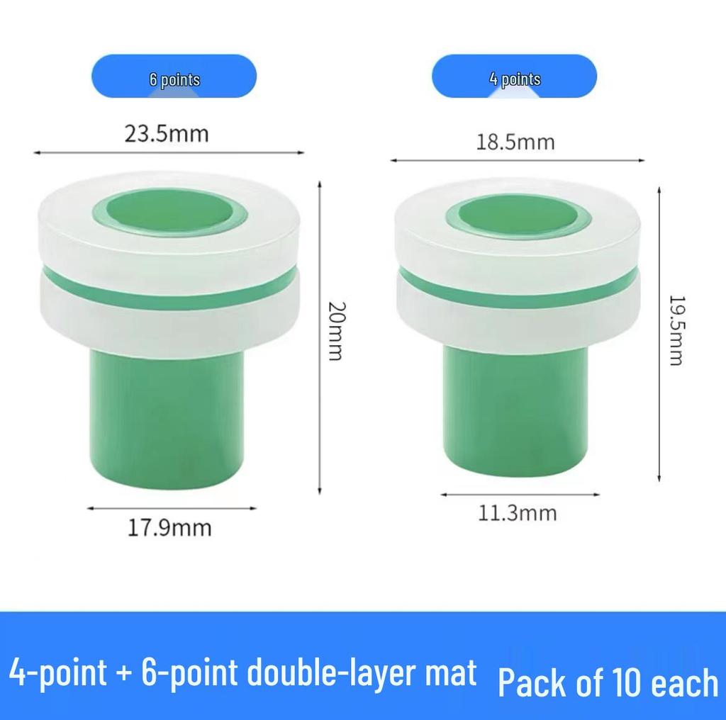 Thickened Silicone Pad for 4-Point Faucet Sealing - No Raw Tape Needed, High Temp Resistant