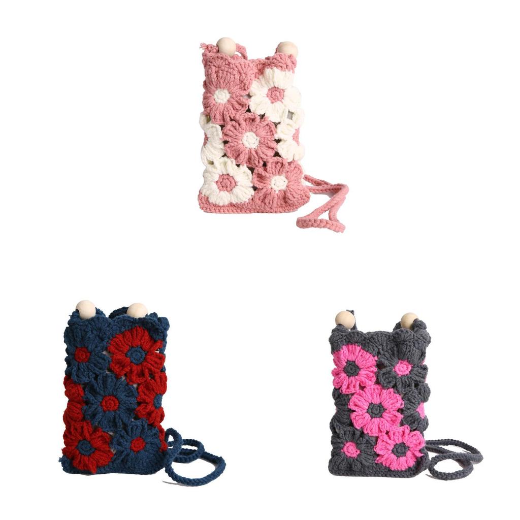 Urban Minimalist Soft Crossbody Bag With Floral Cutout Design For Daily Use