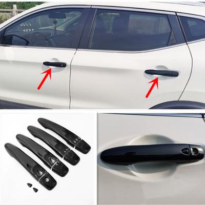 Bright Black Car Front Door Handles Cover Trim For NISSAN KICKS -2024