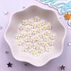 100Pcs 7mm Resin 3D Colorful Mini Osmanthus Flower Gems Flat back Stone Scrapbook Jewelry Wedding Applique Nail Art Decor Crafts