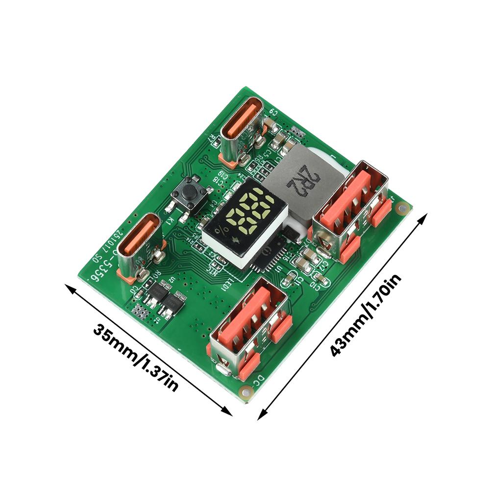 22.5W Fast Charging Power Bank Motherboard DIY Lithium Battery mobile power circuit board supports PD QC VOOC Quick Charging