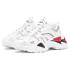 Fila Electrove Leather Retro Comfortable Versatile Low-Top Dad Shoes Women Sneaker White Red Black 5RM01250-125
