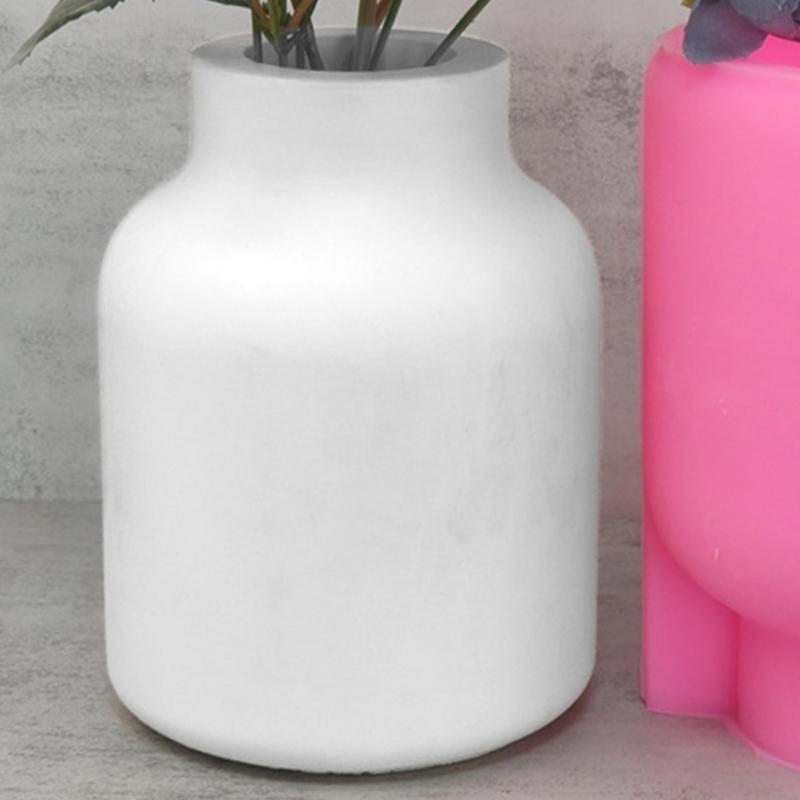 Silicone Flowerpot Mold Succulent Plants Cement Vase Resin Epoxy Mold Large Vase Gypsum Concrete Mold Handmade Craft