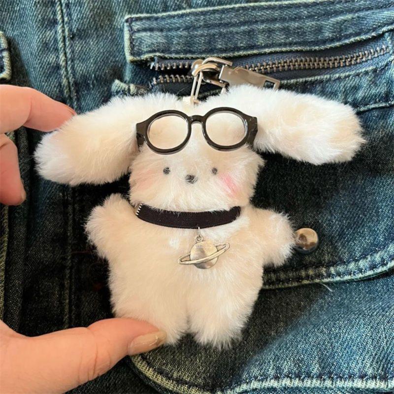 5Pieces Black Frame Glasses Mini Doll Accessory Doll Photo Props Round Square Frame Glasses Miniatures Doll House Props