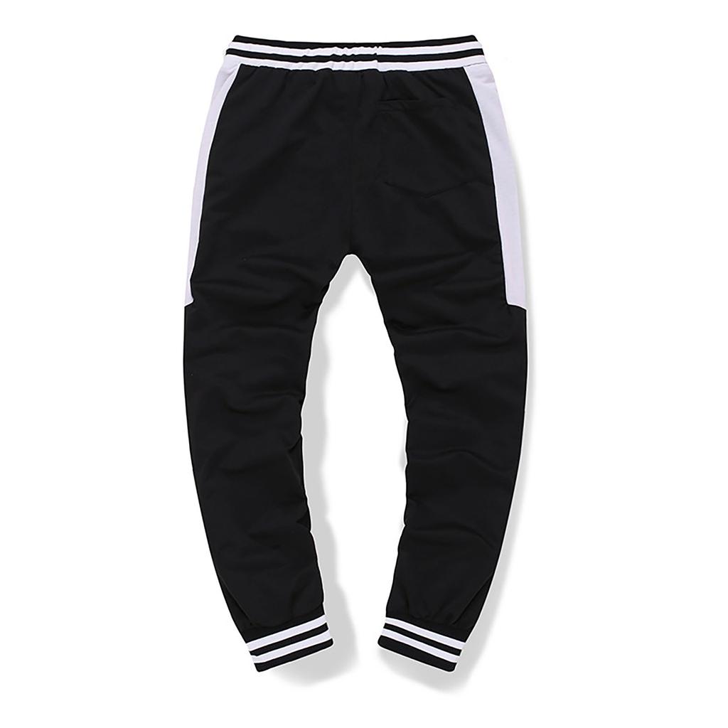 Men Splicing Printed Overalls Casual Pocket Sport Work Casual Trouser Pants
